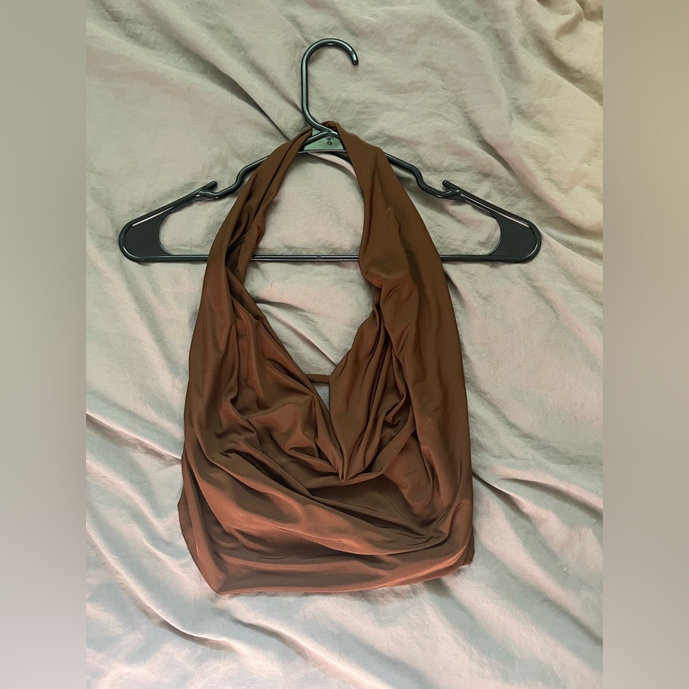 Brown Halter Top
